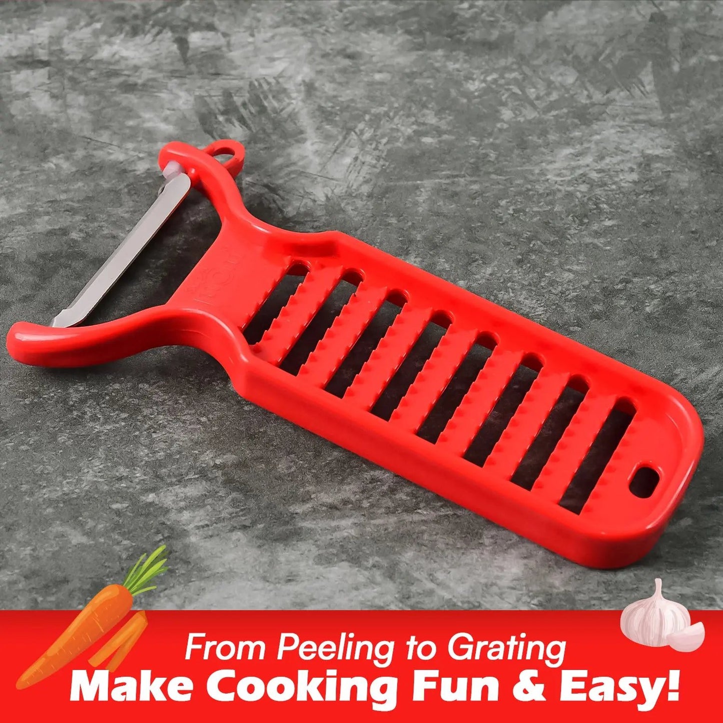 Supermom Ginger Grater And Peeler (1 Pc) - Loopni
