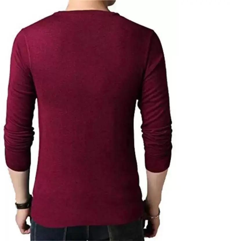 Cotton Blend Stripes Full Sleeves T-Shirts - Loopni