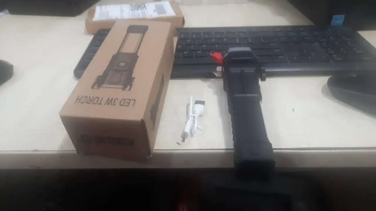 Portable Rechargeable Torch LED Flashlight - Loopni