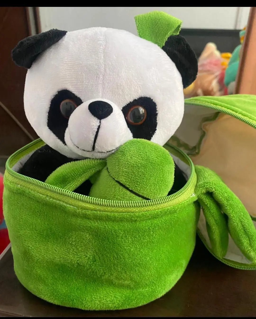 Cute Panda Plush with Bamboo - Loopni