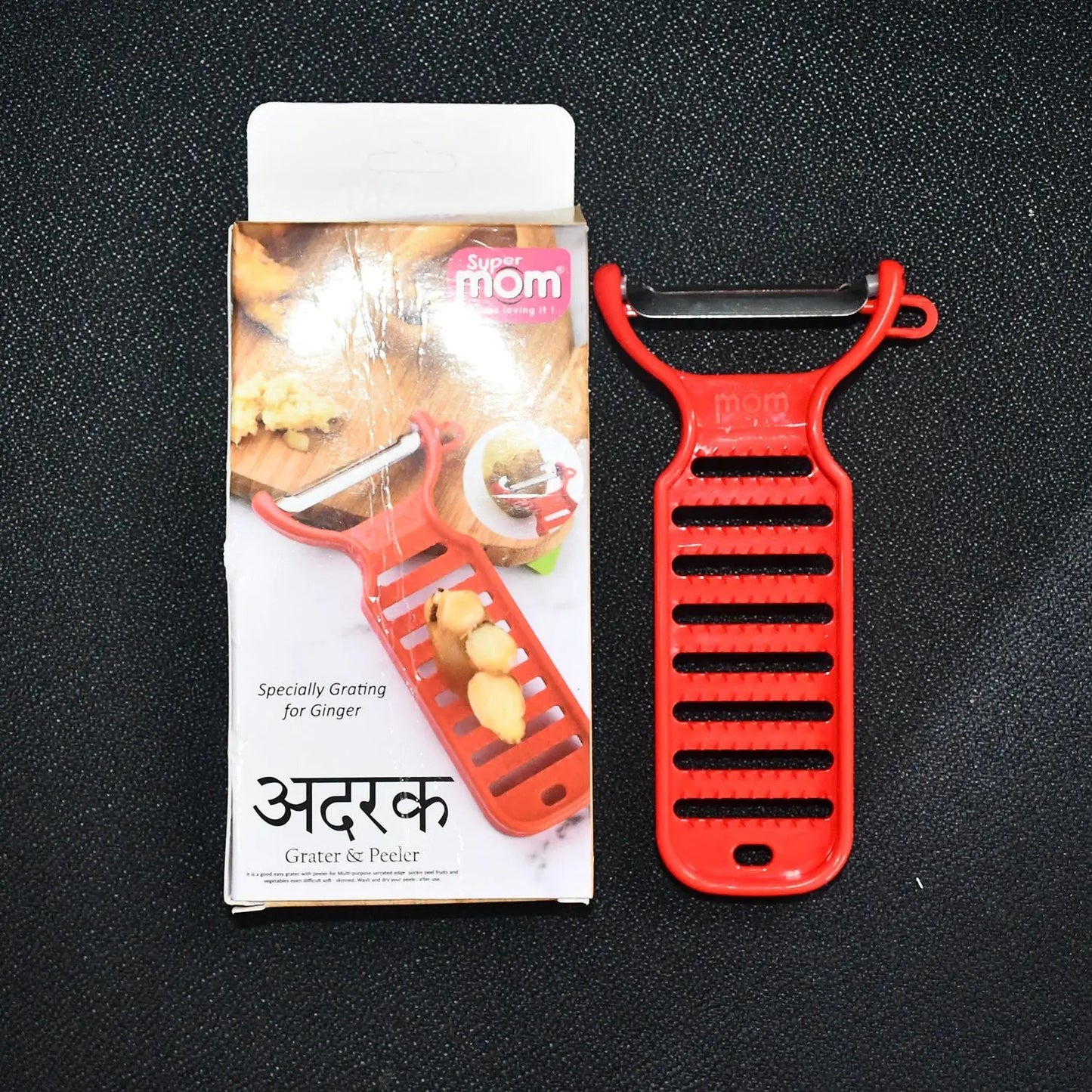 Supermom Ginger Grater And Peeler (1 Pc) - Loopni