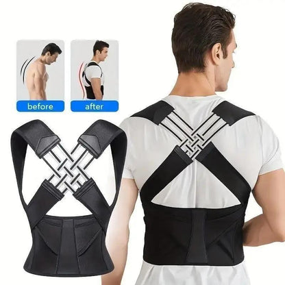 Adjustable Back Posture Corrector/ Slouching Relieve Pain Belt Women Men - Loopni