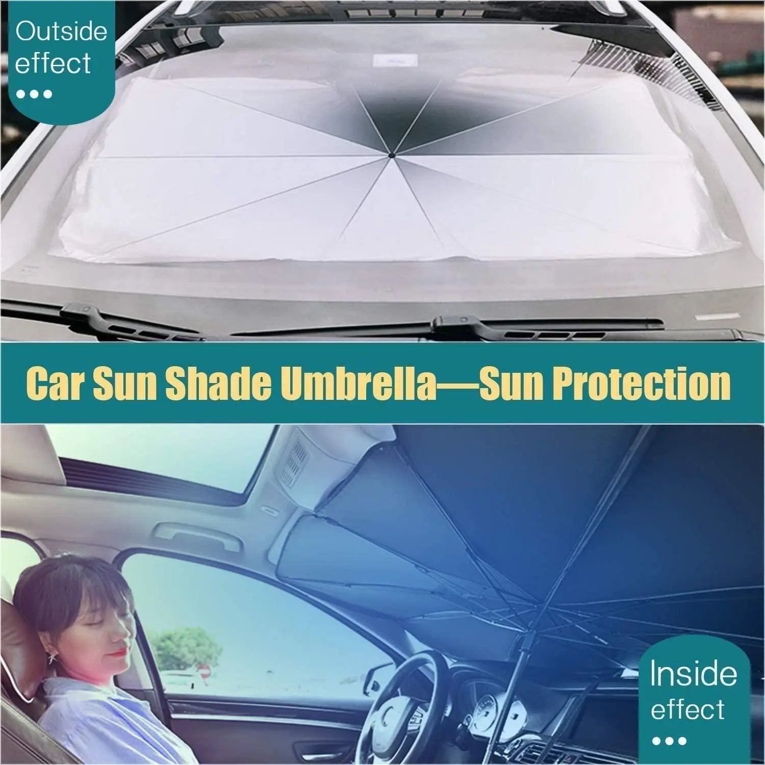 Car Windshield Sun Shade Umbrella� - Loopni