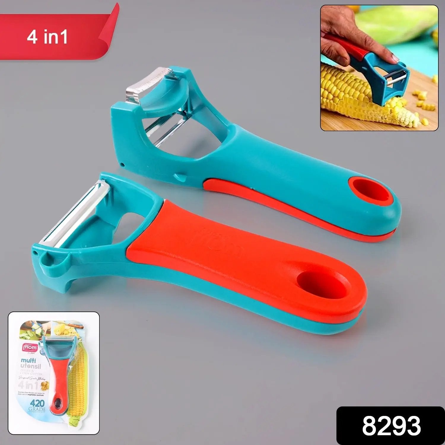 4-in-1 Multi-functional Vegetable  Fruit Peeler (1 Pc) - Loopni