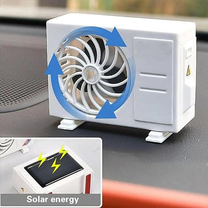 Ac Design Solar-powered Car Air Freshener Built-in Perfume Diffuser For Dashboard And Ac Vent - Loopni