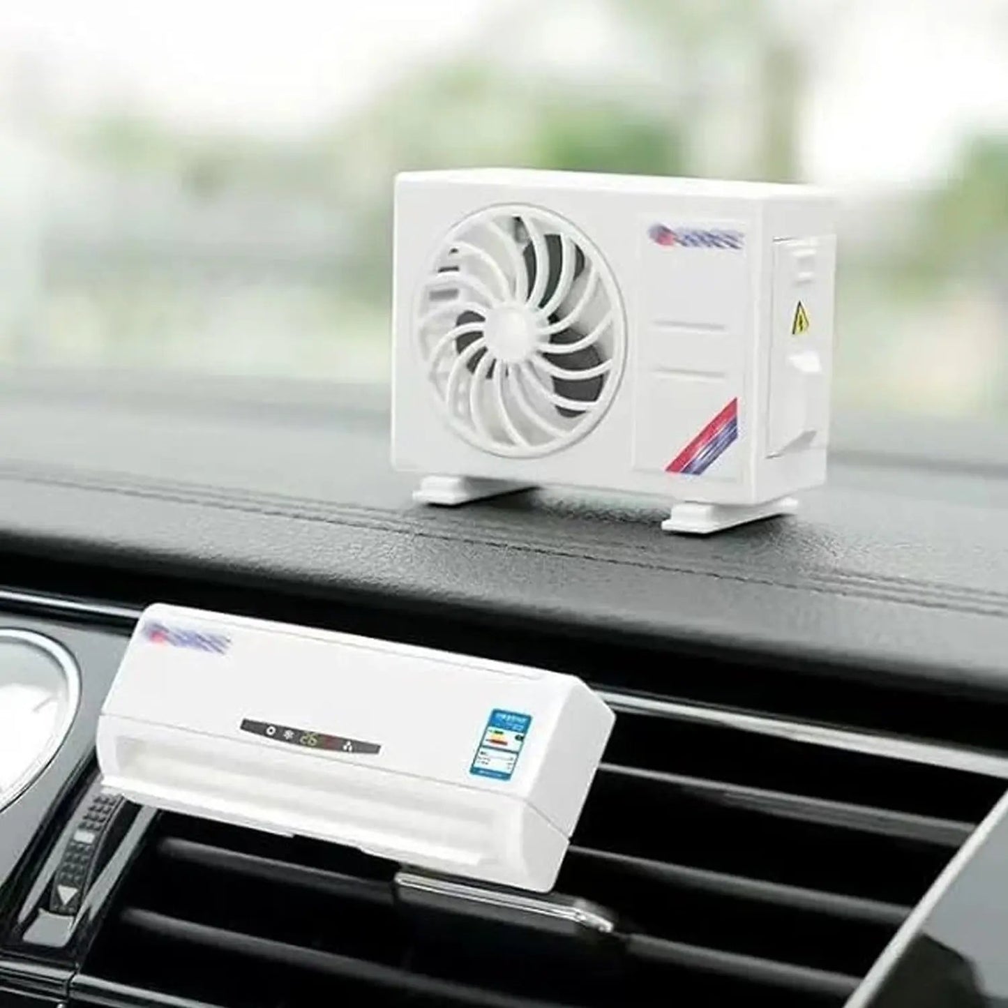 Ac Design Solar-powered Car Air Freshener Built-in Perfume Diffuser For Dashboard And Ac Vent - Loopni