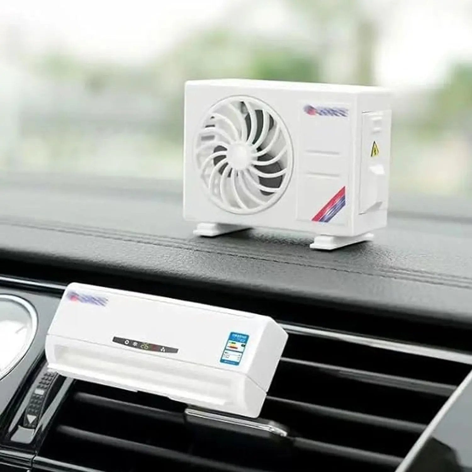 Ac Design Solar-powered Car Air Freshener Built-in Perfume Diffuser For Dashboard And Ac Vent - Loopni