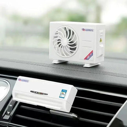 Ac Design Solar-powered Car Air Freshener Built-in Perfume Diffuser For Dashboard And Ac Vent - Loopni